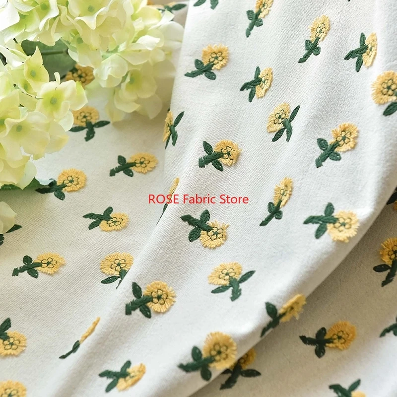Embroidery Yellow Flower - Вдохновленный Ins 3D маленький желтый цветок