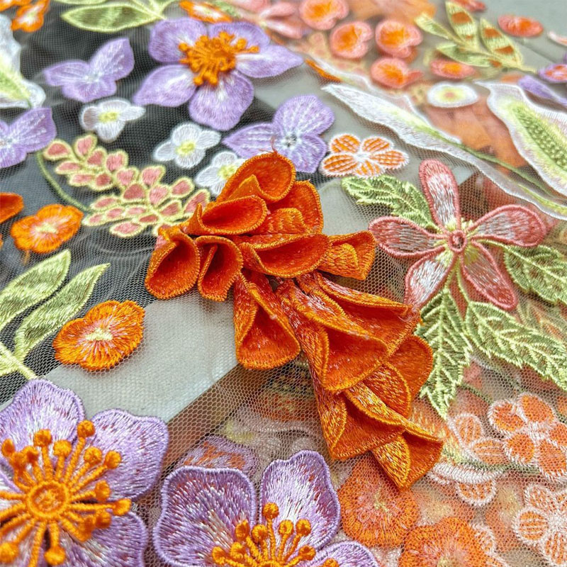 Embroidery Yellow Flower - Желтый колокольчик высокой плотности, цветок для