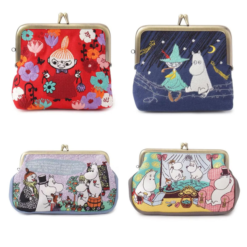 Embroidery Wallet - Горячая новинка: Аниме-кошелек-органайзер Moomin Kawaii Series