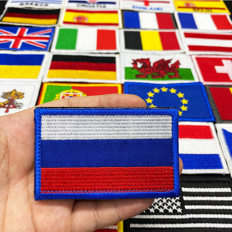 Embroidery Uk - Патчи-петли с вышивкой и флагом страны,
