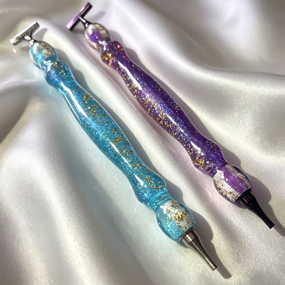 Embroidery Tools - Новая блестящая сине-фиолетовая ручка для алмазной