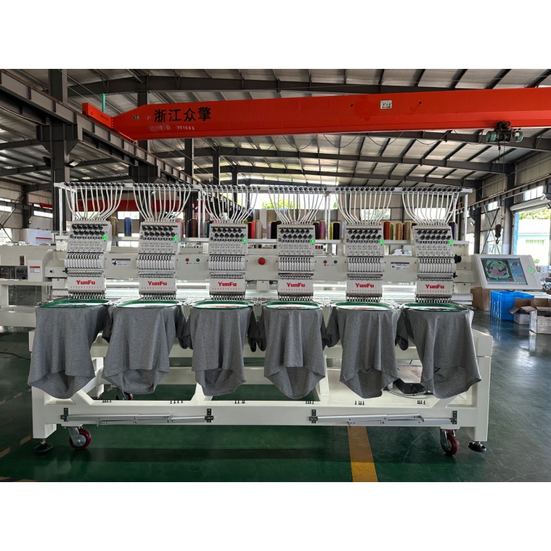 Высокоскоростная 6-головочная  – обзор и цена Embroidery Machine