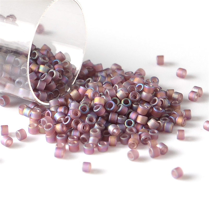 Бусины «Миюки» матовые радужны – обзор и цена Embroidery Glass Beads