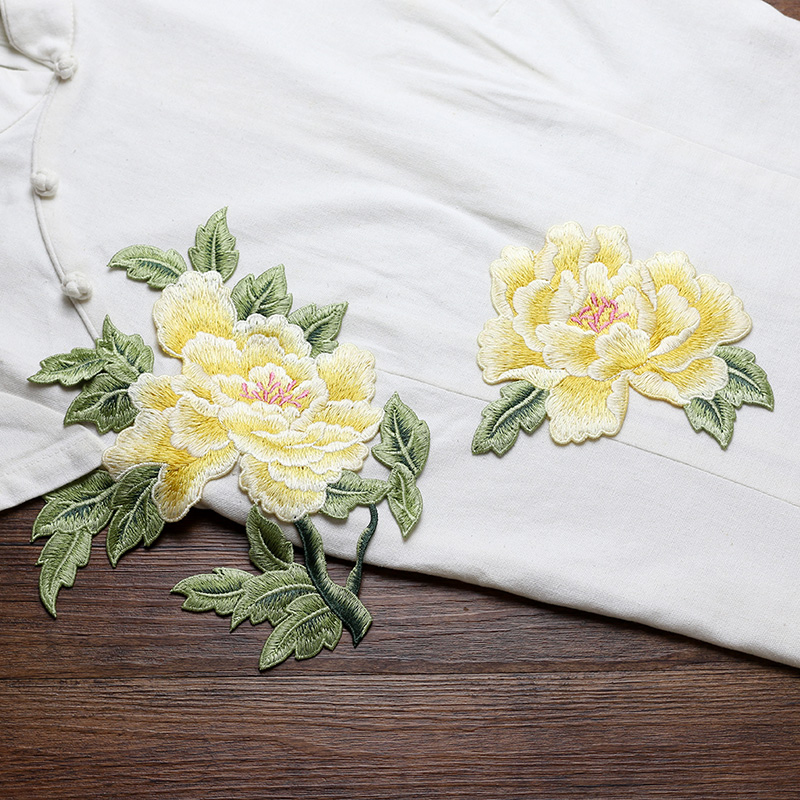 1 пара красных, розовых, желты – обзор и цена Embroidery Yellow Flower