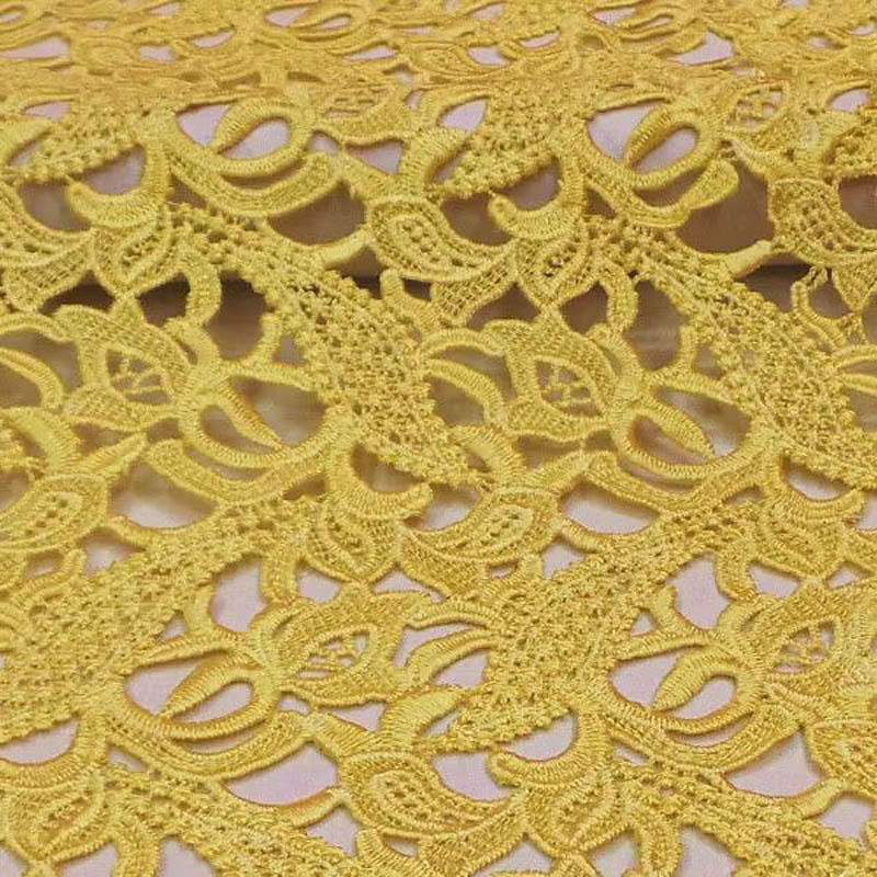 Высококачественная кружевная т – обзор и цена Embroidery Yellow Flower