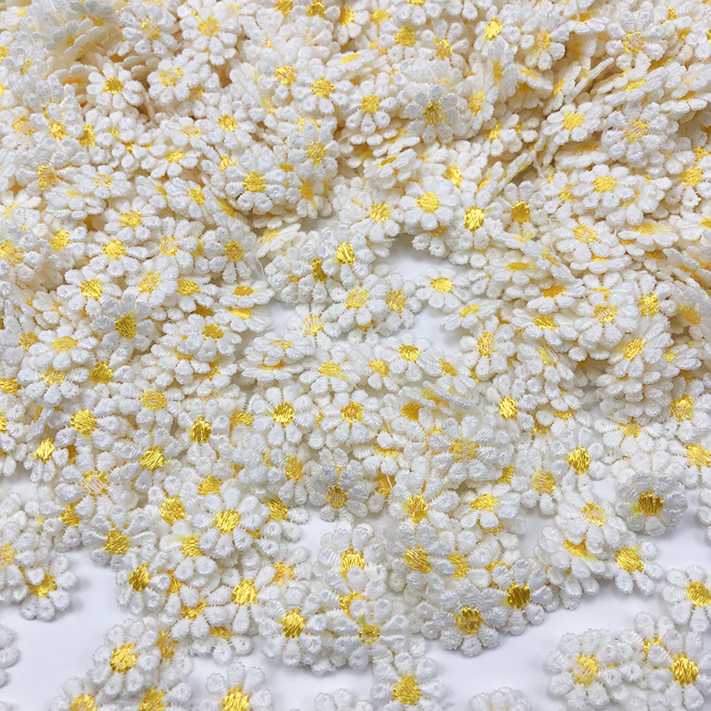 50 шт. водорастворимого кружев – обзор и цена Embroidery Yellow Flower