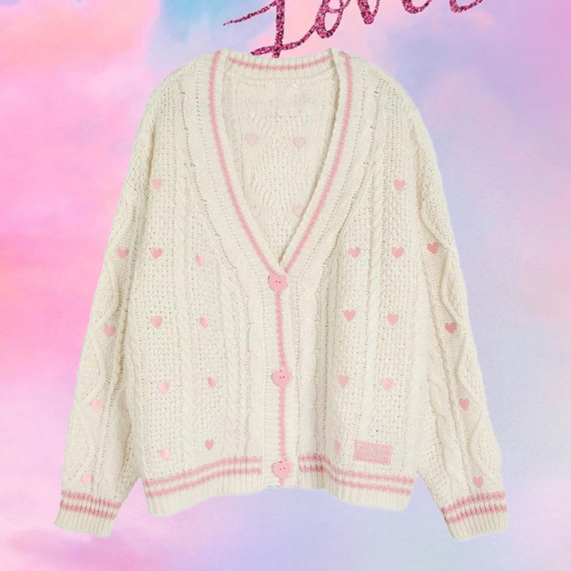 Кардиган Lover с розовым серде – обзор и цена Embroidery Thread Yarn
