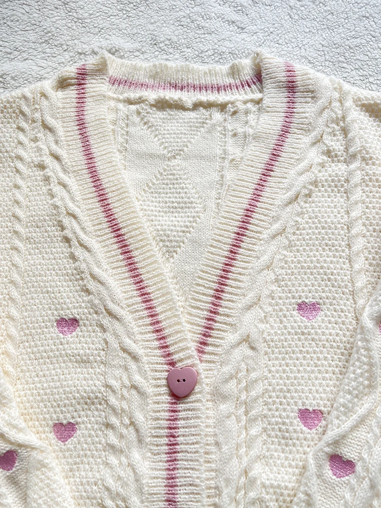 Кардиган Lover с розовым серде – обзор и цена Embroidery Thread Yarn