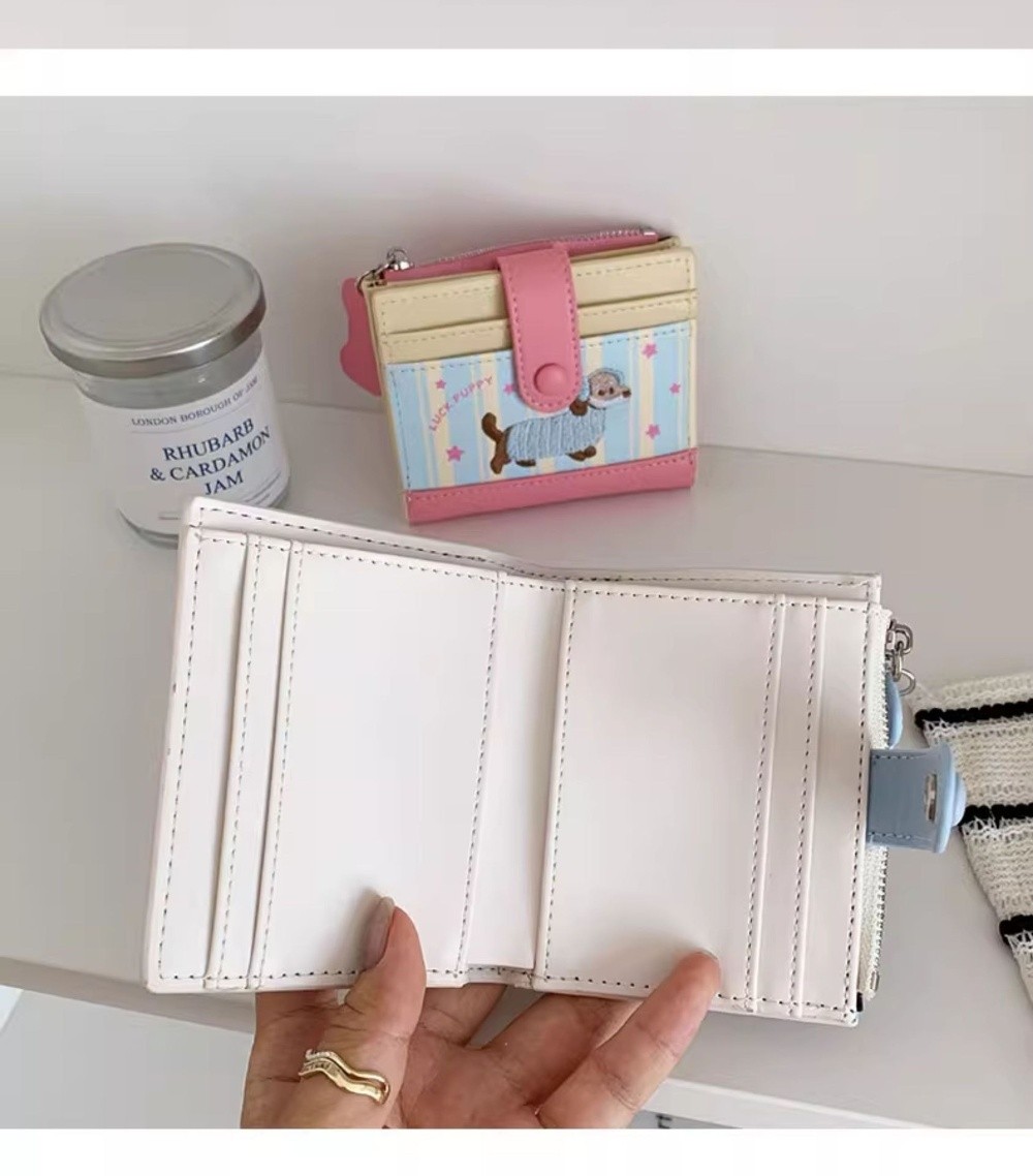 Корейский стиль, такса, вышивк – обзор и цена Embroidery Wallet