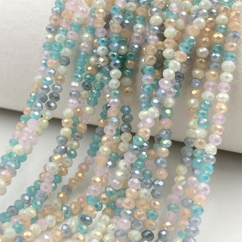 2 мм смешанный цвет граненые х – обзор и цена Embroidery Glass Beads