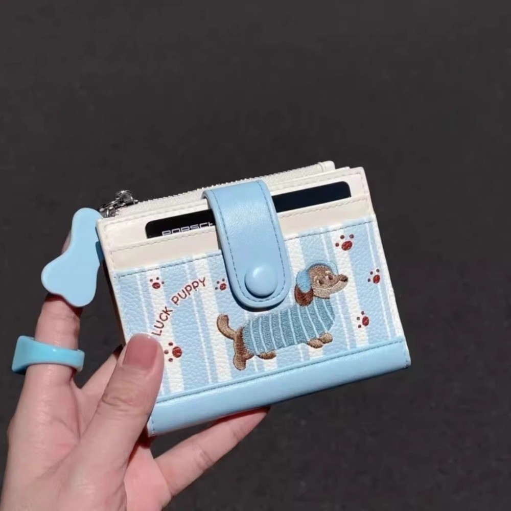 Корейский стиль, такса, вышивк – обзор и цена Embroidery Wallet