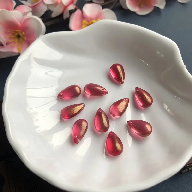20 шт. 8x14 мм, разноцветные с – обзор и цена Embroidery Glass Beads