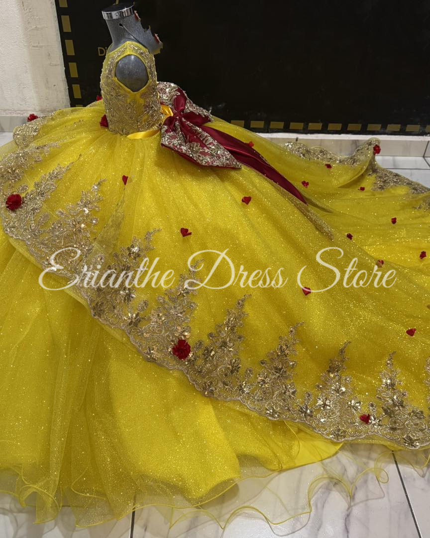 Желтое платье с цветочным узор – обзор и цена Embroidery Yellow Flower